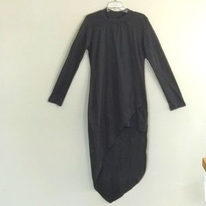 Jonny Cota Studio Women's Asymmetrical Mini Moto Dress L